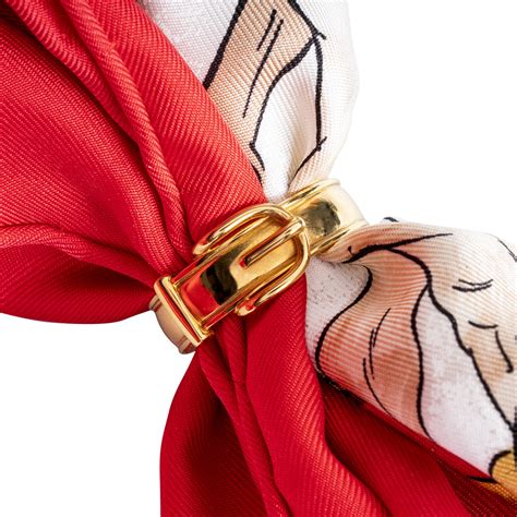 hermes buckle scarf ring|vintage hermes scarf ring.